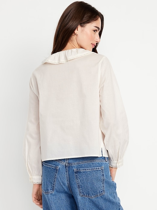 Image number 2 showing, Ruffle Button-Down Shirt
