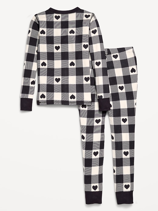 Gender-Neutral Snug-Fit Graphic Pajama Set for Kids