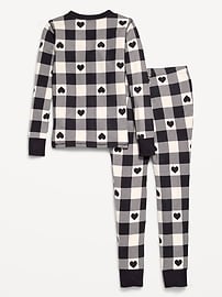 Image number 2 showing, Gender-Neutral Snug-Fit Graphic Pajama Set for Kids