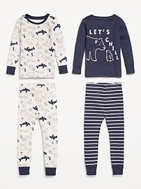 Image number 3 showing, Snug-Fit Graphic Pajama 4-Piece for Toddler & Baby