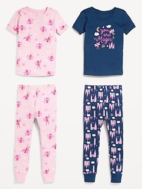 Image number 2 showing, Snug-Fit Graphic Pajama 4-Piece for Toddler & Baby