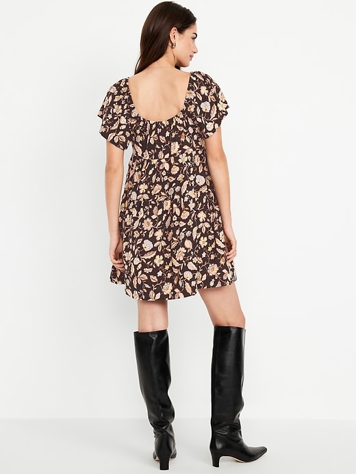 Image number 2 showing, Mini Floral Swing Dress
