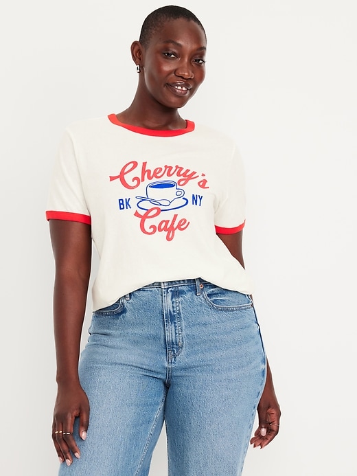 Image number 5 showing, EveryWear Graphic Ringer T-Shirt
