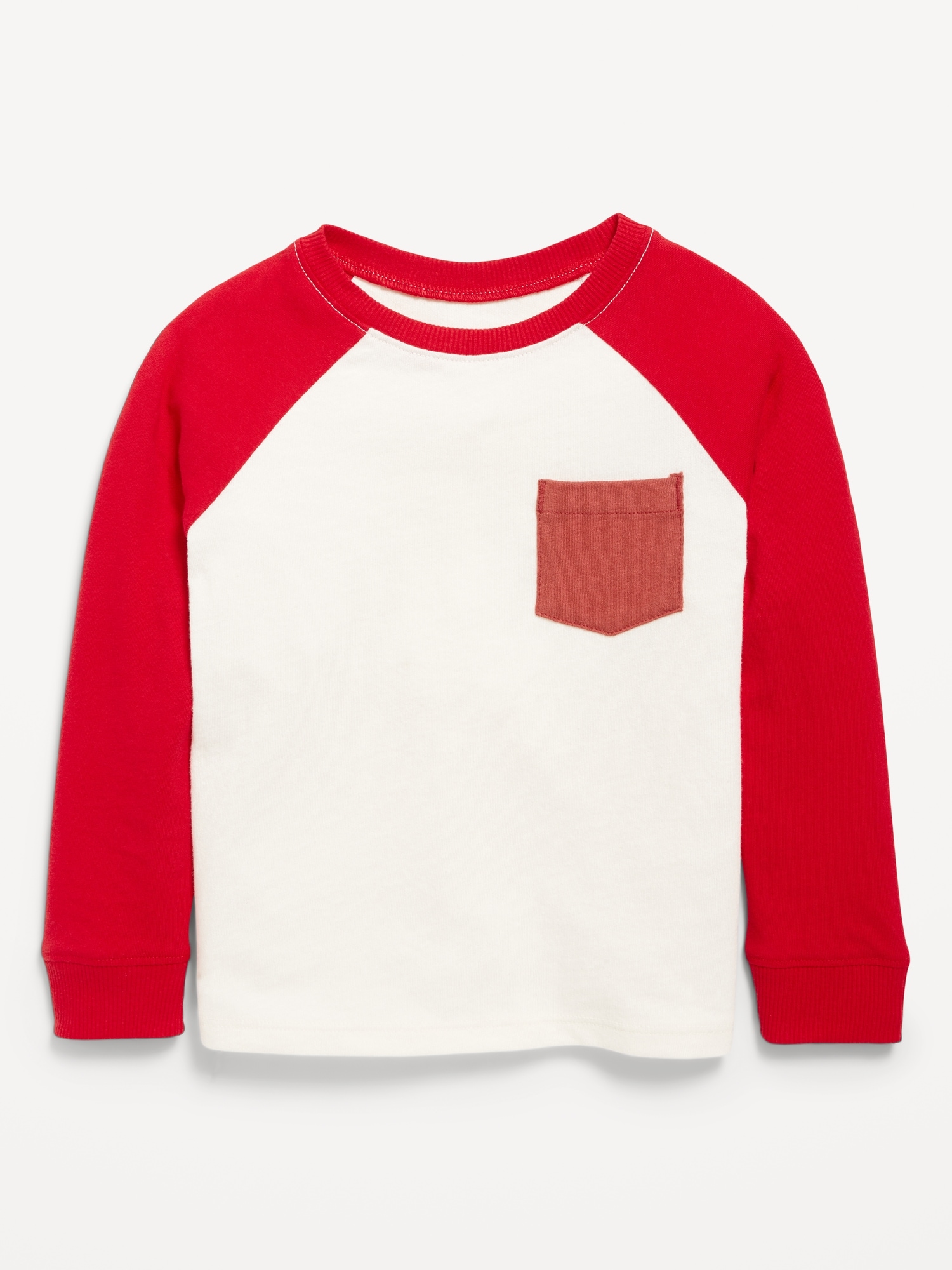 Long-Sleeve Pocket T-Shirt for Toddler Boys