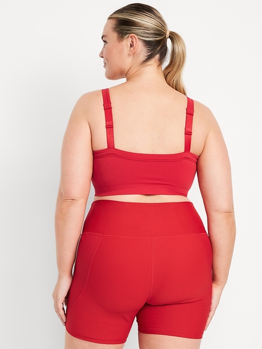 Image number 6 showing, Light Support Fluid Seamless Ribbed Sports Bra