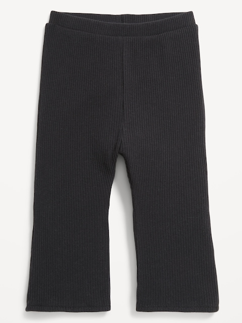 Ribbed Flare Leggings for Baby - Blackjack