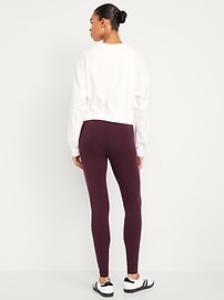 Image number 2 showing, High-Waisted Jersey Fashion Layering Leggings