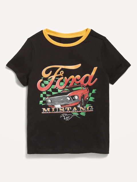Ford Mustang™ Unisex Graphic T-Shirt for Toddler - Black Jack
