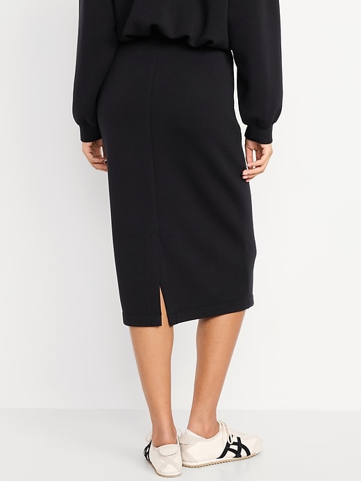 Image number 2 showing, Extra High-Waisted Bounce Fleece Midi Skirt