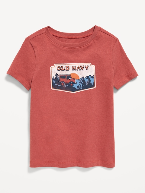 Short-Sleeve Logo-Graphic T-Shirt for Toddler Boys - Cherry Birch
