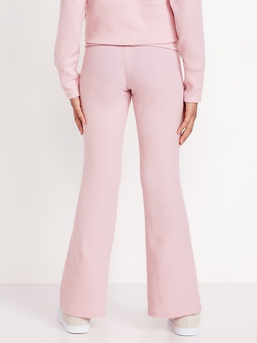 Image number 2 showing, CozePlush Zip Hoodie and Flare-Leg Pants Set for Girls