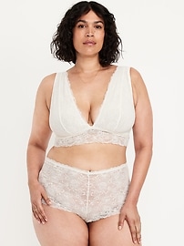 Image number 7 showing, V-Neck Lace Bralette