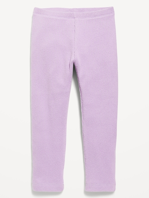 Image number 1 showing, Cozy Waffle-Knit Leggings for Toddler Girls