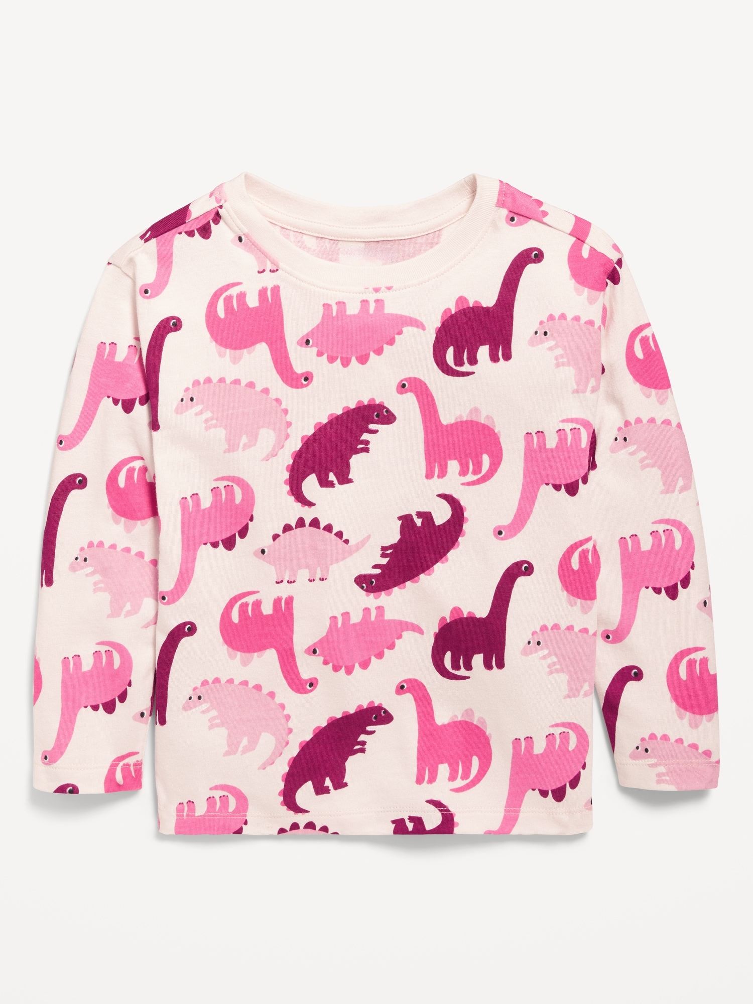 Long-Sleeve Pointelle-Knit T-Shirt for Toddler Girls