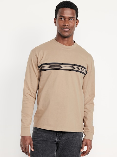Heavyweight Chest-Stripe T-Shirt - Down The Shore