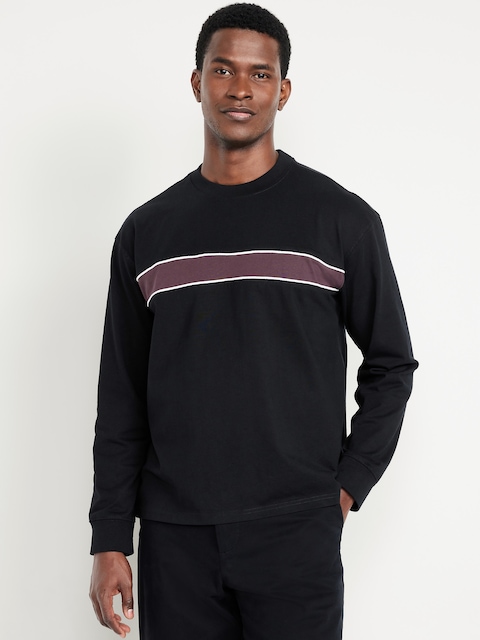 Heavyweight Chest-Stripe T-Shirt - Blackjack