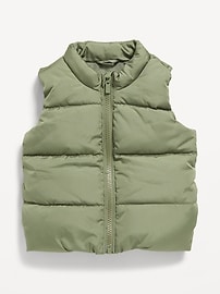 Image number 1 showing, Water-Resistant Frost-Free Puffer Vest for Baby