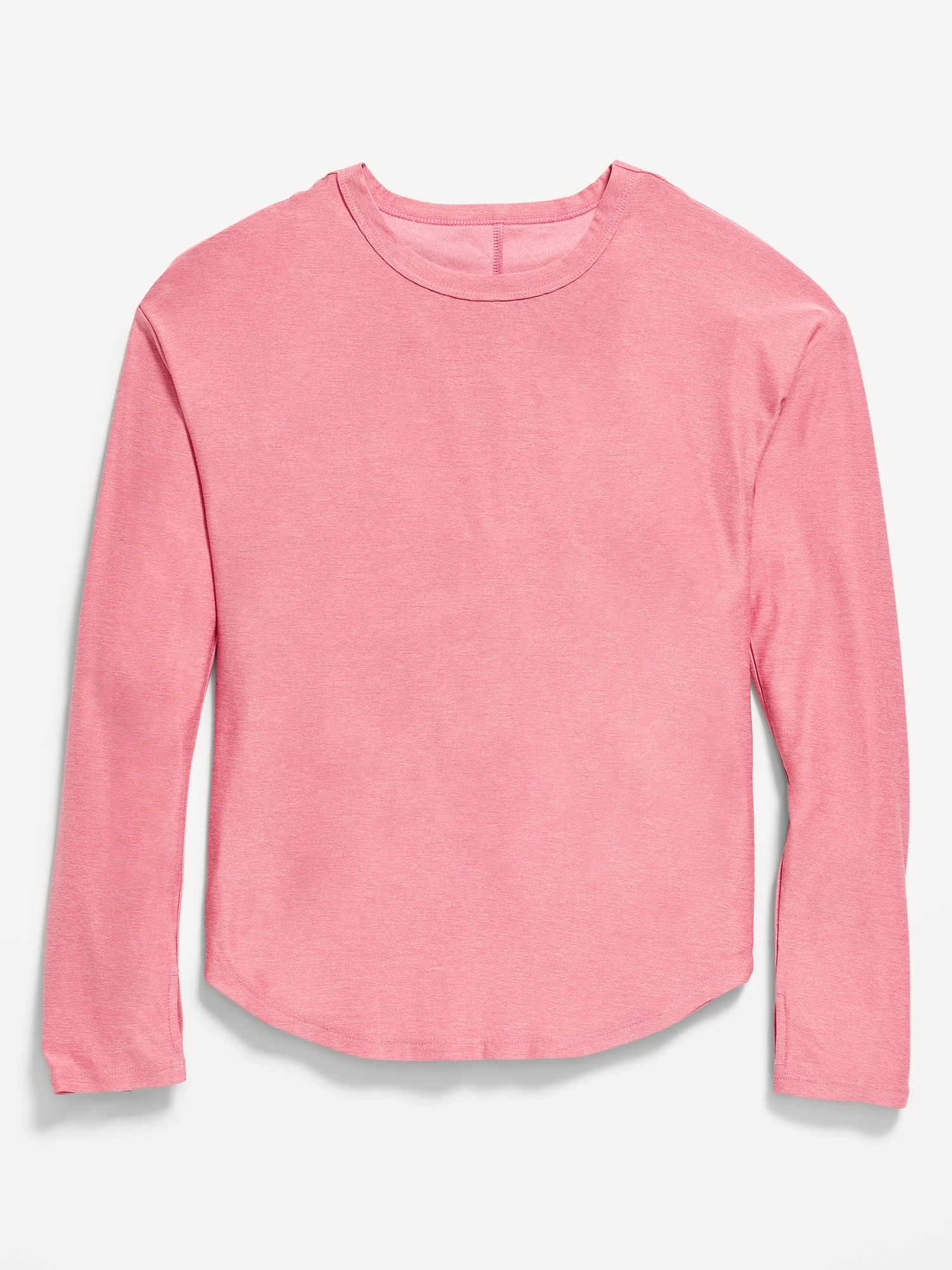 CloudMotion Long-Sleeve Back-Cutout Performance T-Shirt for Girls
