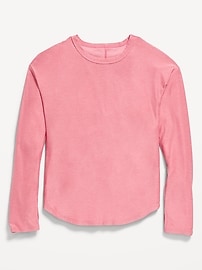 Image number 1 showing, CloudMotion Long-Sleeve Back-Cutout Performance T-Shirt for Girls