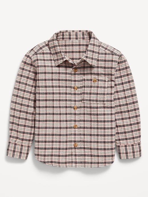 Image number 1 showing, Long-Sleeve Plaid Pocket Shirt for Baby