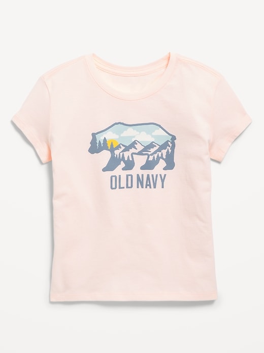 Image number 1 showing, Short-Sleeve Logo-Graphic T-Shirt for Girls