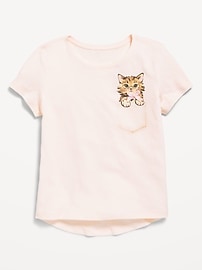 Image number 1 showing, Short-Sleeve Graphic T-Shirt for Girls