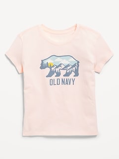 Short-Sleeve Logo-Graphic T-Shirt for Girls