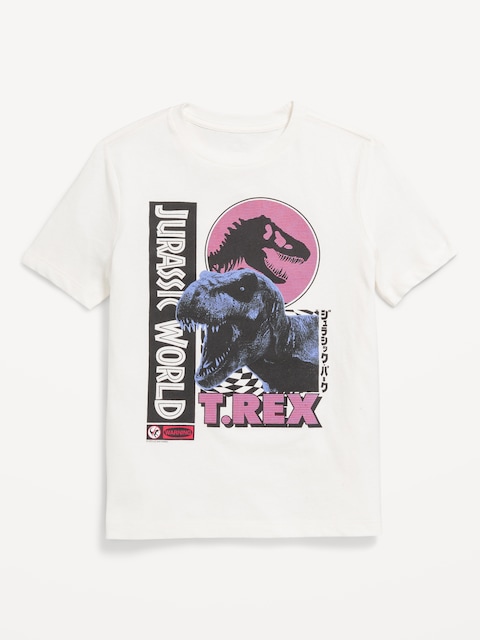 Jurassic World™ Gender-Neutral Graphic T-Shirt for Kids - Sea Salt