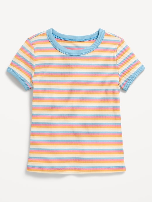 Fitted Short-Sleeve Graphic T-Shirt for Girls