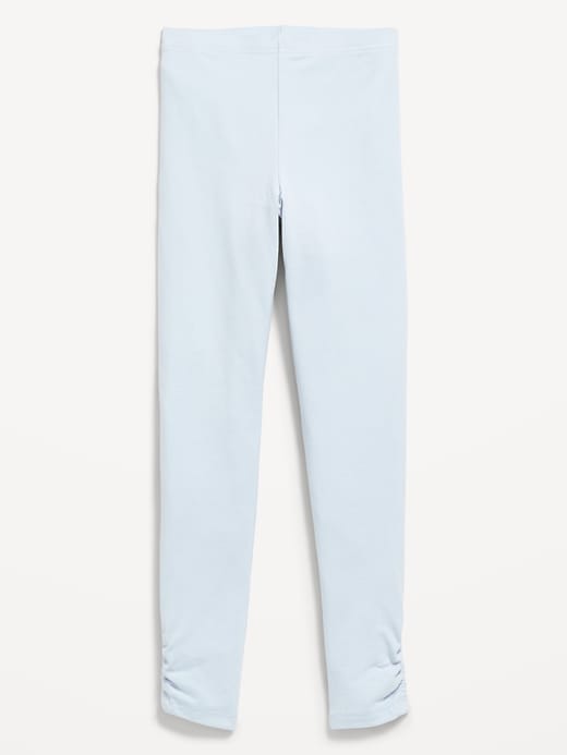 Image number 1 showing, High-Waisted Side Ruched Leggings for Girls