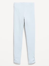 Image number 1 showing, High-Waisted Side Ruched Leggings for Girls