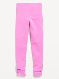 Image number 1 showing, High-Waisted Side Ruched Leggings for Girls