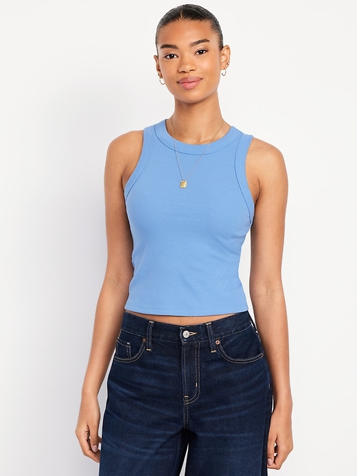 Image number 1 showing, Snug Crop Tank Top