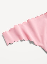 Image number 3 showing, Low-Rise No-Show Scalloped Thong Underwear