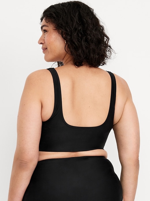 Image number 7 showing, Matte Scoop-Neck Bikini Swim Top