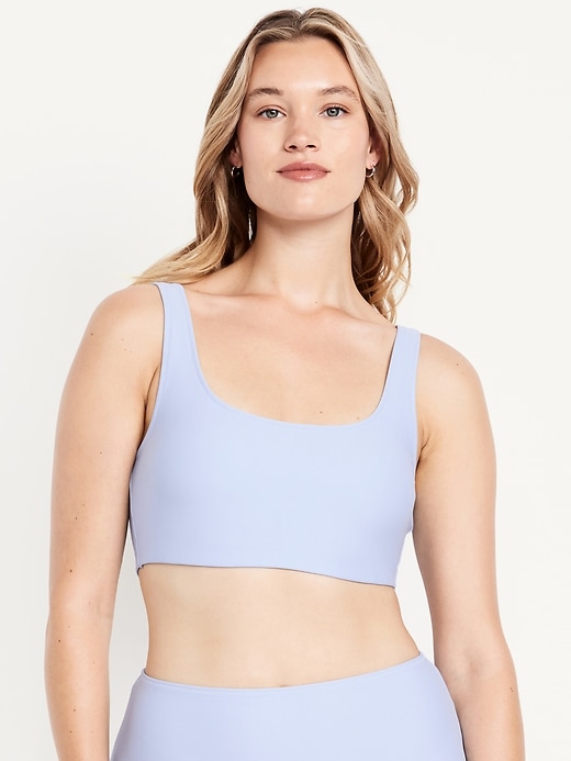Image number 5 showing, Matte Scoop-Neck Bikini Swim Top