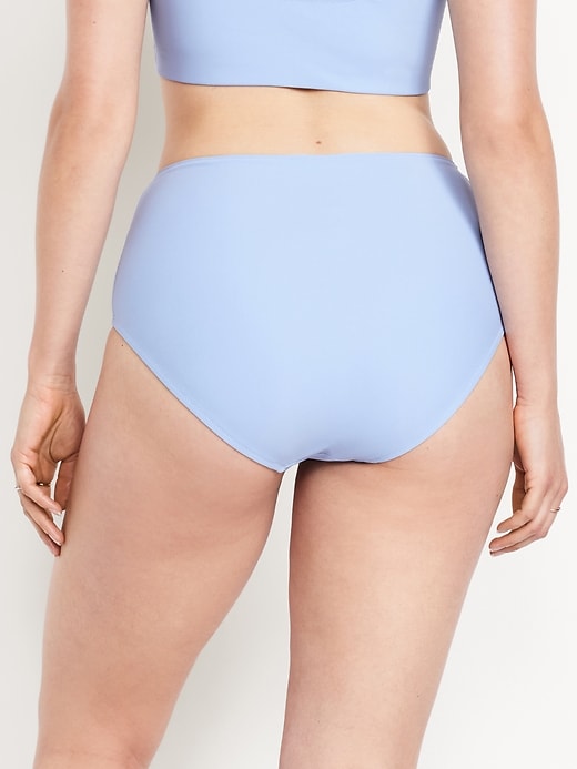 Image number 6 showing, Matte High-Waisted Bikini Swim Bottoms