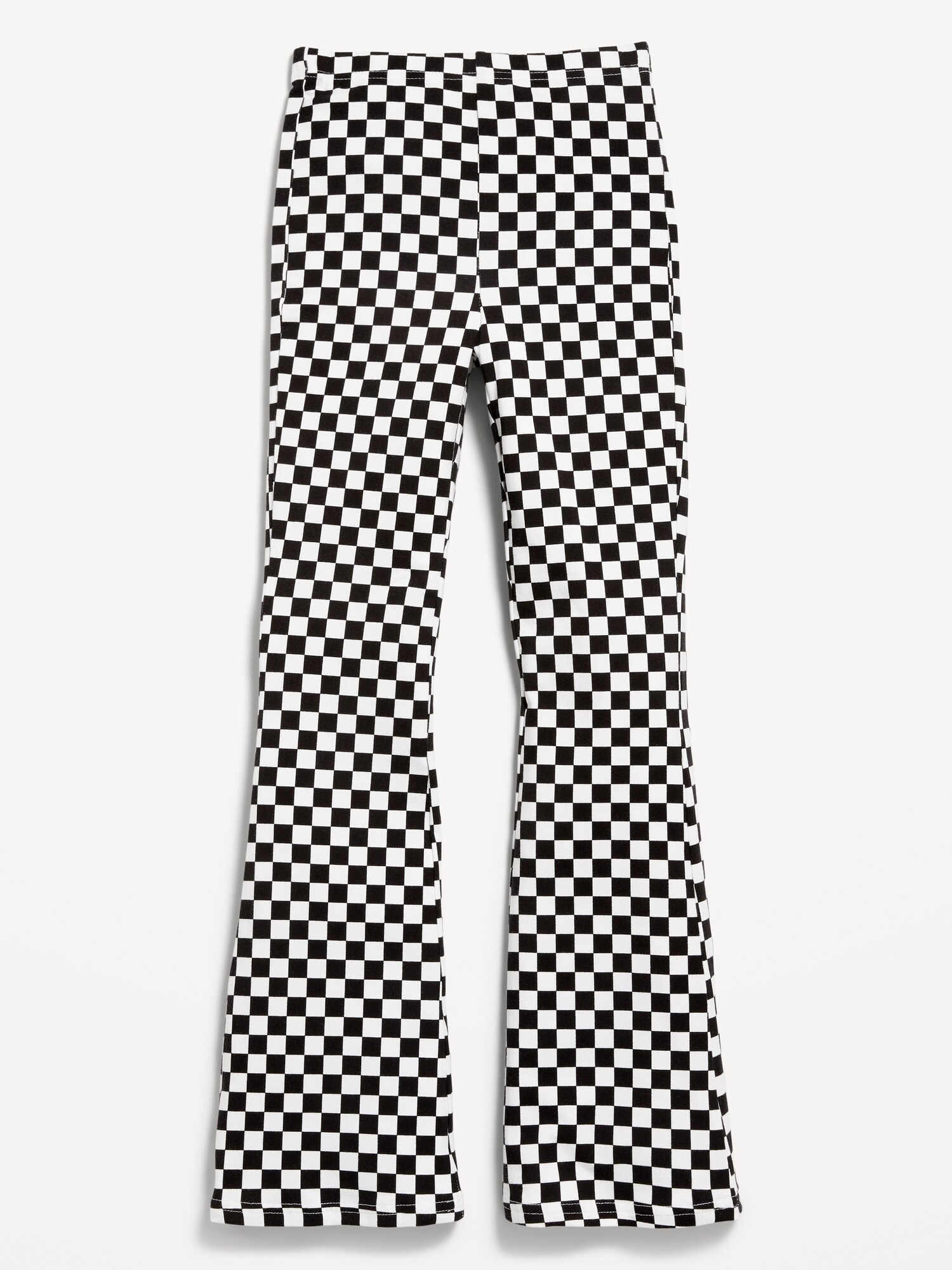 Леггинсы Old Navy Full-Length Flared Leggings для девочек, цвет: Чёрный клетчатый — фото 4