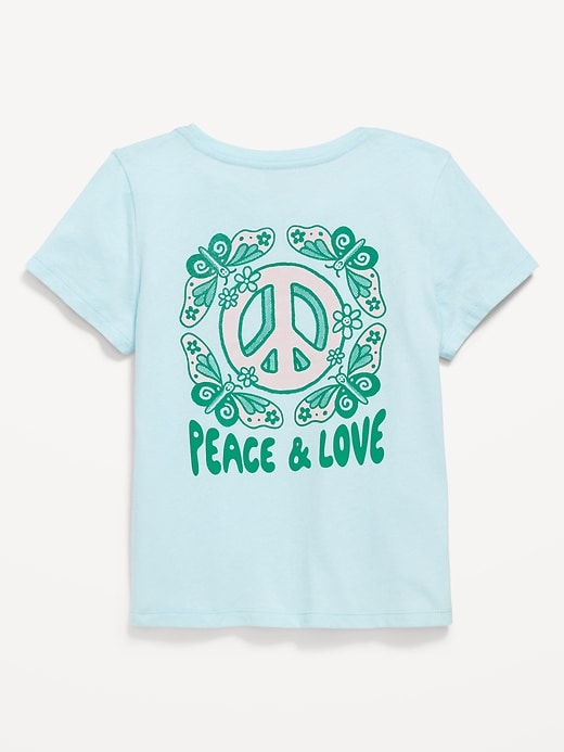 Image number 2 showing, Short-Sleeve Graphic T-Shirt for Girls