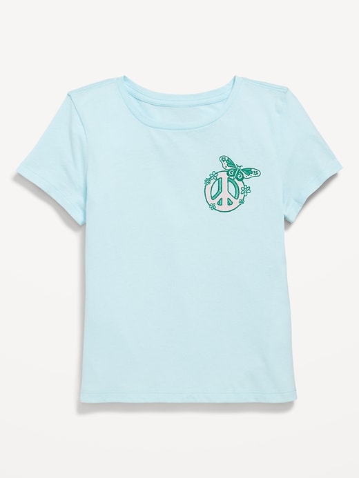 Image number 1 showing, Short-Sleeve Graphic T-Shirt for Girls