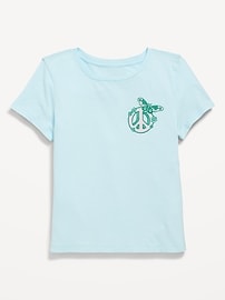 Image number 1 showing, Short-Sleeve Graphic T-Shirt for Girls