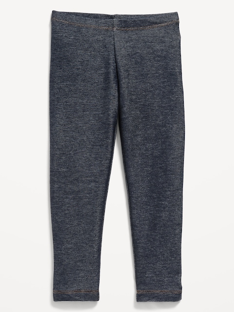 Faux-Jean Leggings for Toddler Girls - Dark Denim