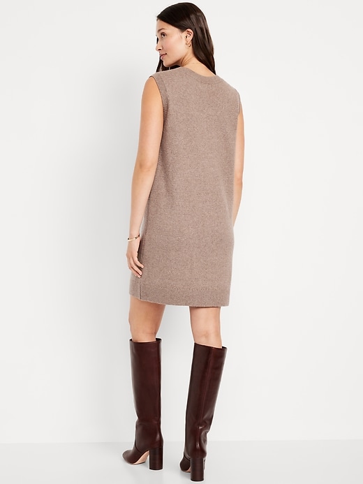 Image number 2 showing, SoSoft Sleeveless Mini Sweater Dress
