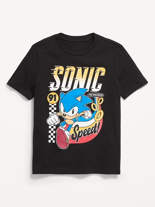 Image number 1 showing, Sonic The Hedgehog™ Gender-Neutral Graphic T-Shirt for Kids