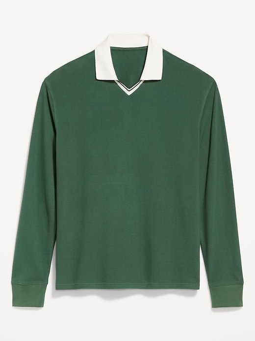 Image number 4 showing, Long-Sleeve V-Neck Polo