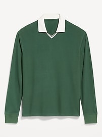 Image number 4 showing, Long-Sleeve V-Neck Polo