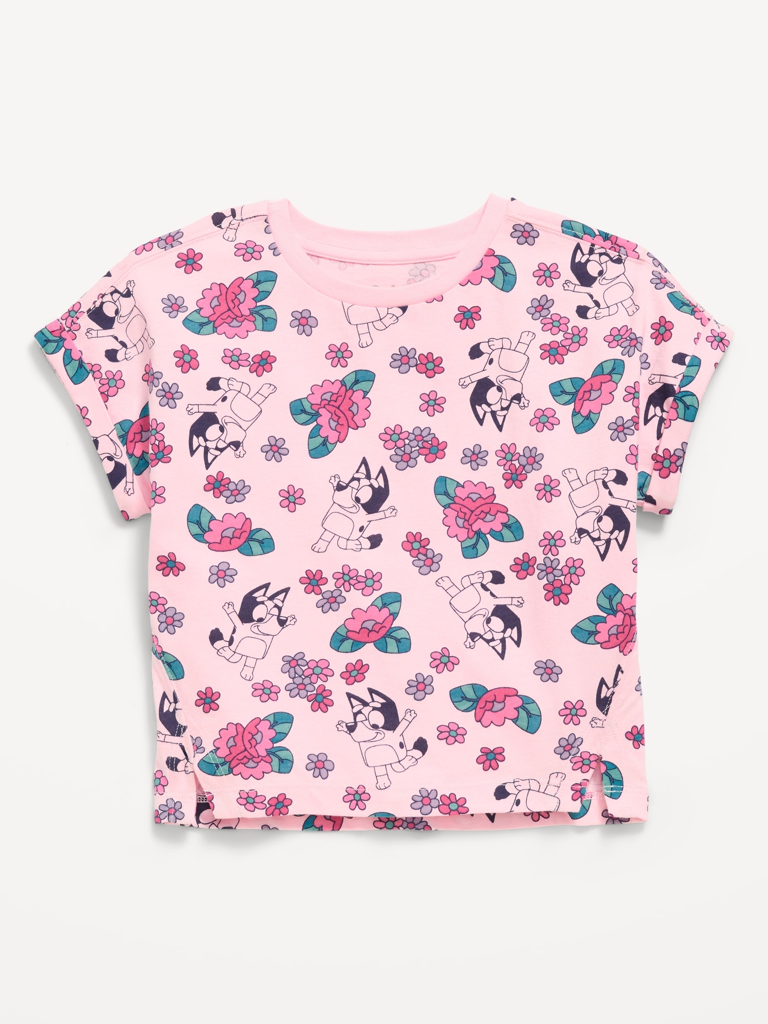 Dolman-Sleeve Licensed Graphic T-Shirt for Toddler Girls