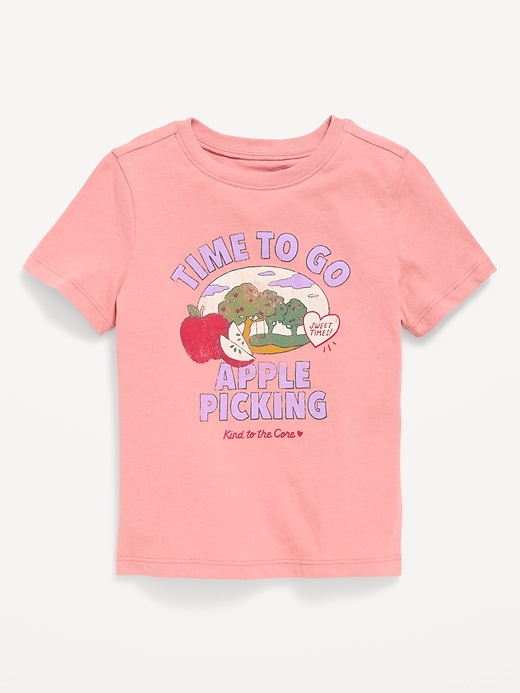Image number 1 showing, Short-Sleeve Graphic T-Shirt for Toddler Girls