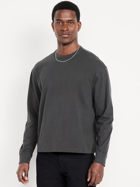 Heavyweight Cropped T-Shirt - Dark Gray