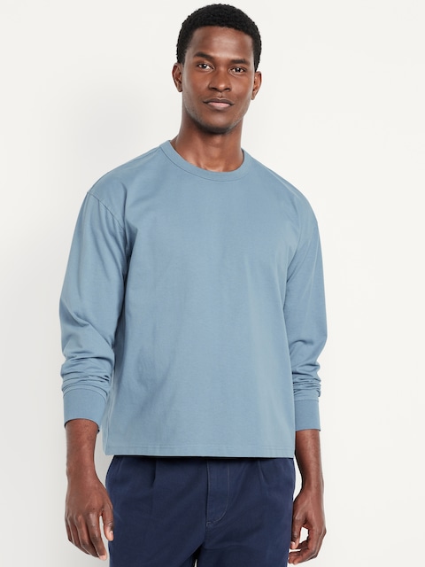 Heavyweight Cropped T-Shirt - Stonewash